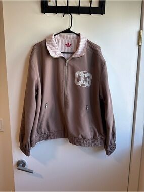 Adidas Brown Zip-Front Jacket - reversible